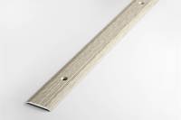 Порог прямой алюминиевый (25 мм; 0.9 м; декоративный; дуб беленый) Лука 00000001461
