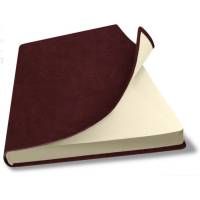 Записная книга - cкетчбук LAMARK Salut FLEX A5 бордовый, 160 страниц, кремовый блок, без линовки, закругленные углы упаковка 1 шт 01102-BR