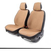Накидки на передние сиденья CarPerformance 2 шт. материал fiberflax /мягкий лен/ CUS-1052 BR/BE