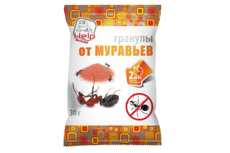 Гранулы от муравьев в пакете HELP 30 г 80290