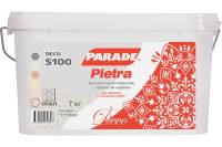 Декоративное покрытие PARADE DECO Pietra S100 с эффектом камня, опал, 7 кг 90003181511