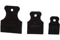 Набор черных резиновых шпателей, 3 предмета: 40, 60, 80 мм /уп./ РемоКолор 12-2-103