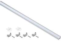 Алюминиевый профиль IEK для LED ленты 2207, встраиваемый, трапециевидный, 2м, комплект аксессуаров, опал LSADD2207-SET1-2-V4-1-08