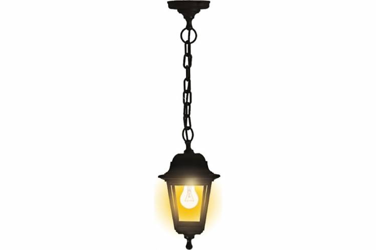 Садово-парковый светильник duwi Basis подвес 660 мм, 60 W, черный, прозрачное, пластик 24136 2
