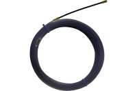 Нейлоновая кабельная протяжка TDM НКП диаметр 4 мм, длина 15 м, с наконечниками, черная SQ0590-0023