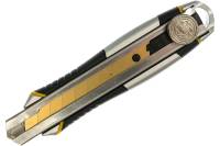 Строительный нож 18 мм в металлическом корпусе с винтовым зажимом Inforce 06-02-12