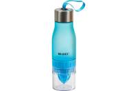Бутылка для воды с соковыжималкой BRADEX 0.6 л, голубая SF 0521