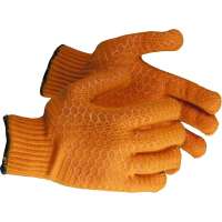 Трикотажные перчатки Зубр с противоскользящим двусторонним перекрестным покрытием (размер S-M) 11278-S