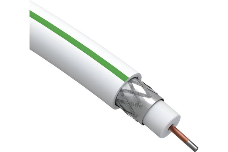 Коаксиальный кабель ЭРА SAT 703 B,75 Ом, CCS/, PVC, цвет белый Б0044608