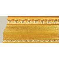 Потолочный плинтус Cosca интерьерный багет, 90 мм, золотой СПБ023831