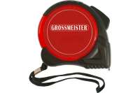 Рулетка GROSSMEISTER резинопластиковый корпус, белое полотно, 7,5м*25мм 009105003