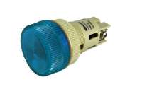Сигнальная неоновая лампа TDM ENR-22 d22мм синий 230В цилиндр SQ0702-0042