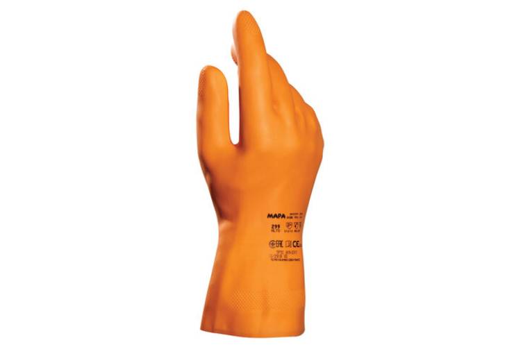 Перчатки MAPA Industrial/Alto 299, хб напыление, размер 10, оранжевые 606244