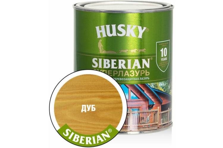 Суперлазурь HUSKY Siberian Дуб 0,9 л 30302