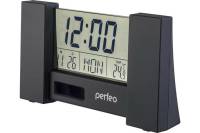 Часы-будильник PERFEO City чёрный PF-S2056 время температура дата 30 011 170