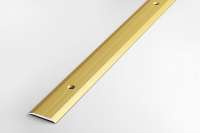 Порог прямой алюминиевый ЛУКА (25 мм, 1,8 м, анодированный, Золото) 00000001334