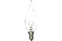 Лампа накаливания свеча на ветру прозрачная TDM 40 Вт-230 В-Е14 SQ0332-0015