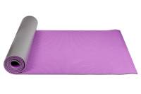 Коврик для йоги и фитнеса BRADEX SF 0691 183х61х0,6 см, двухслойный, фиолетовый