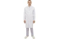 Медицинский мужской халат Tekca Line Остин белый, размер 56-58, рост 182-188 2000000124629