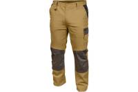 Рабочие штаны HOEGERT TECHNIK EDGAR бежевые, размер L HT5K276-1-L