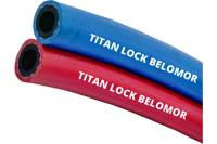Рукав для сварки BELOMOR, двойной (синий/красный), внутренний диаметр 8 мм, 5 м, 20bar TITAN LOCK TL008BM_5
