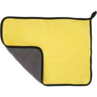 Салфетка для автомобиля Cartage микрофибра, 350 г/м2, 30х40 cм, желто-серая 5179745