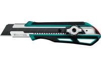 Нож KRAFTOOL GRAND-25 с двойным фиксатором, сегментированные лезвия 25 мм 09190