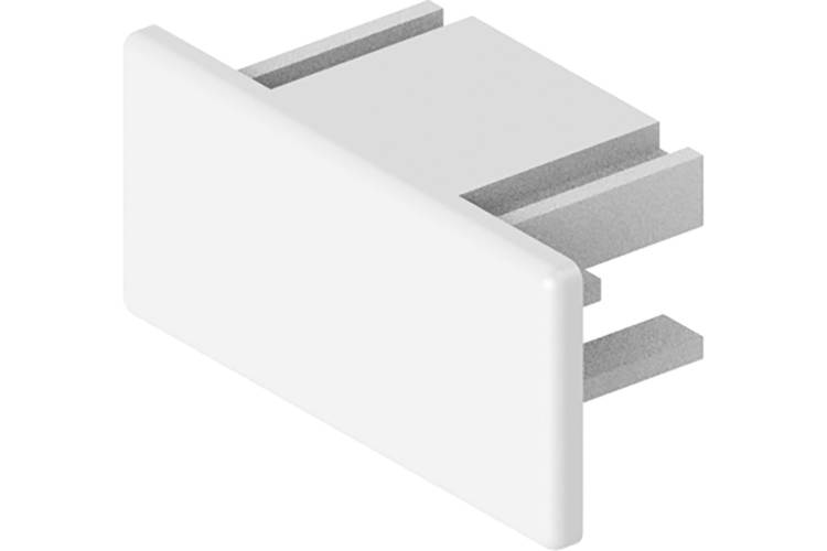 Пластиковая заглушка для шинопровода FERON белый, LD1013, 41986