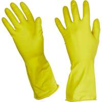 Латексные перчатки с хлопковым напылением Luscan желтые, р. 8/M 833924