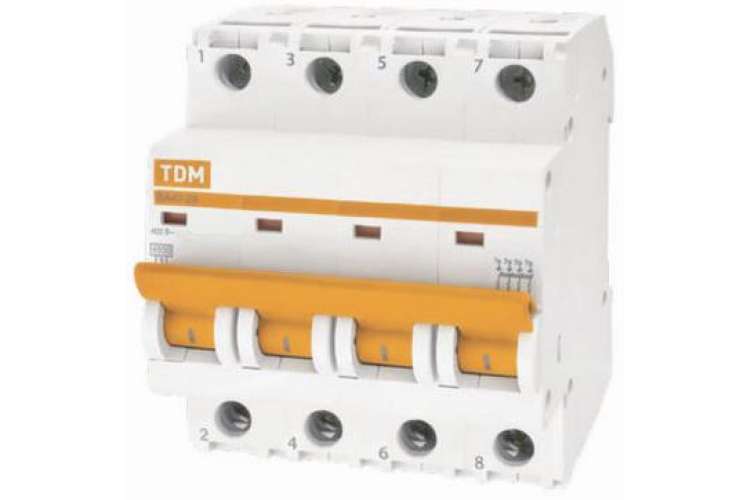 Автоматический выключатель TDM ВА47-29 4Р 3А 4.5кА С SQ0206-0118