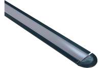 Встраиваемый алюминиевый профиль для ленты Apeyron черный, 2м, ширина ленты до 10мм, комплект 08-02-ЧБ