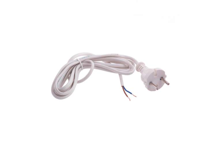 Электрический соединительный шнур для настольной лампы СИБРТЕХ 2,2м, 120Вт, белый, тип V-1 96011