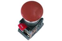 Кнопка TDM AEА-22, Грибок, красный, d22мм, 1з 1р SQ0704-0015