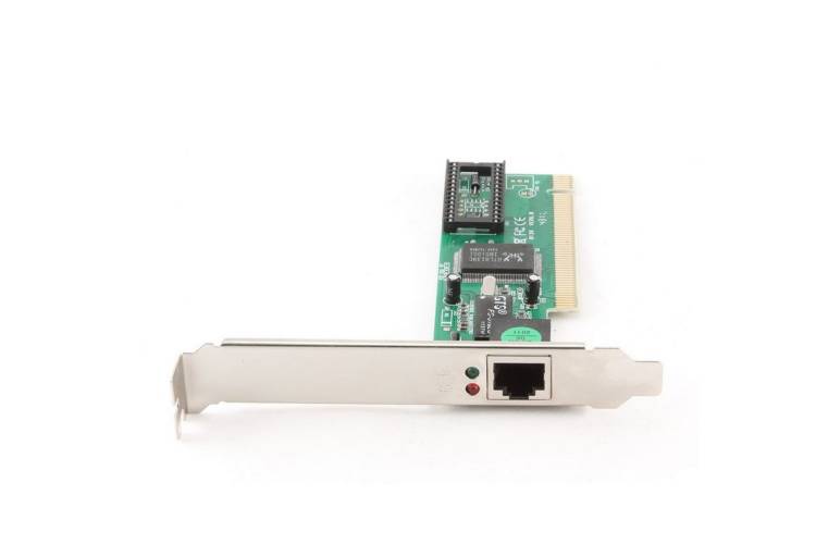 Сетевой адаптер Gembird Ethernet 100/10, PCI, чипсет RTL8139C NIC-R1