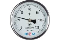 Биметаллический термометр ЭКО-М ЭКОМЕРА БТ-1-80, 0-120C, L=40 БТ-1-80-120С-L40