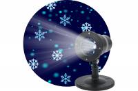 LED-проектор ЭРА ENIOP04 Снежинки, мультирежим, холодный свет, 220V, IP44 Б0041645