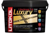 Затирочная смесь LITOCHROM1-6 LUXURY C.470 LITOKOL, черная 2kg bucket 354250003