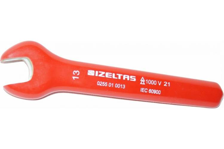 Рожковый односторонний диэлектрический ключ 1000V, 13 мм IZELTAS 0255010013