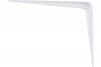 Угловой кронштейн с ребром СИБРТЕХ 100х125 мм белый 94015
