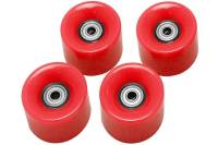 Набор колес для миниборда ATEMI AW-18.06 цвет красный, подшипник ABEC-5 00-00001572
