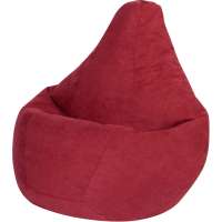 Кресло-мешок DreamBag, бордовый, велюр, р.XL 5023821