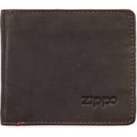 Портмоне Zippo натуральная кожа, коричневое, 11х1.5х10 см 2005118