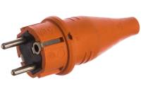 Резиновая вилка с мультизаземлением ABL IP44 16A 2P+E 250V, оранжевый 1419170