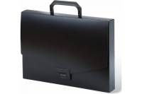 Пластиковый портфель BRAUBERG Energy А4 330х256х32 мм, без отделений, черный 221202