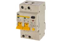 Автоматический дифференциальный выключатель тока IEK 2п 3мод. C 16A 30mA тип A 4.5kA АД-12М ИЭК MAD12-2-016-C-030