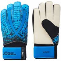 Вратарские перчатки Jogel ONE Wizard AL3 Flat, голубые УТ-00020931