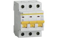 Автоматический модульный выключатель IEK, 3 полюса, B, 63А, ВА47-29, 4.5кА, ИЭК MVA20-3-063-B