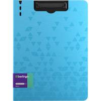 Папка-планшет Berlingo с зажимом Neon A4, пластик , 1800 мкм, голубой неон PPf_93304