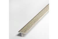 Порог т-образный алюминиевый (20 мм; 2.7 м; декоративный; дуб беленый) Лука УТ000038594