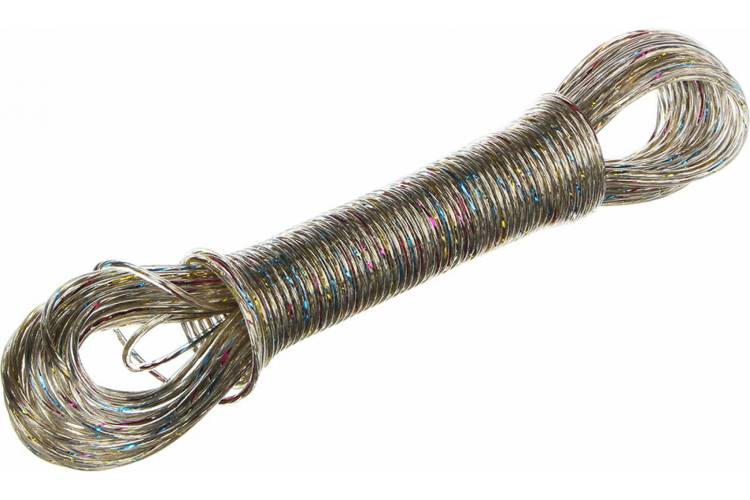Шнур VETTA с разноцветной металлической жилой 20 м 453-056